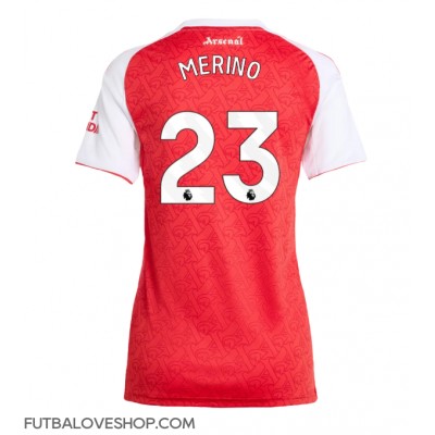 Dres Arsenal Mikel Merino #23 Domáci pre Ženy 2025-26 Krátky Rukáv Dres Arsenal Mikel Merino #23 Domáci pre Ženy 2025-26 Krátky Rukáv